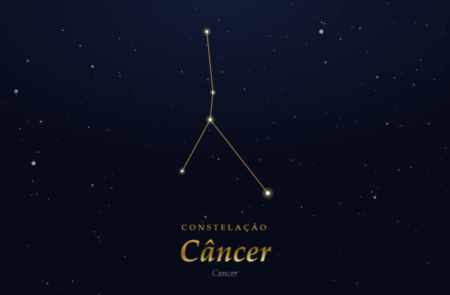 Mapa estelar da constelação de Câncer
